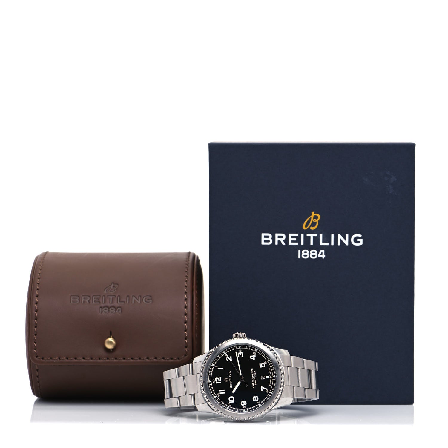 Breitling Stainless Steel 42mm Navitimer 8 Automatic Watch Black A17314 5 of 5
