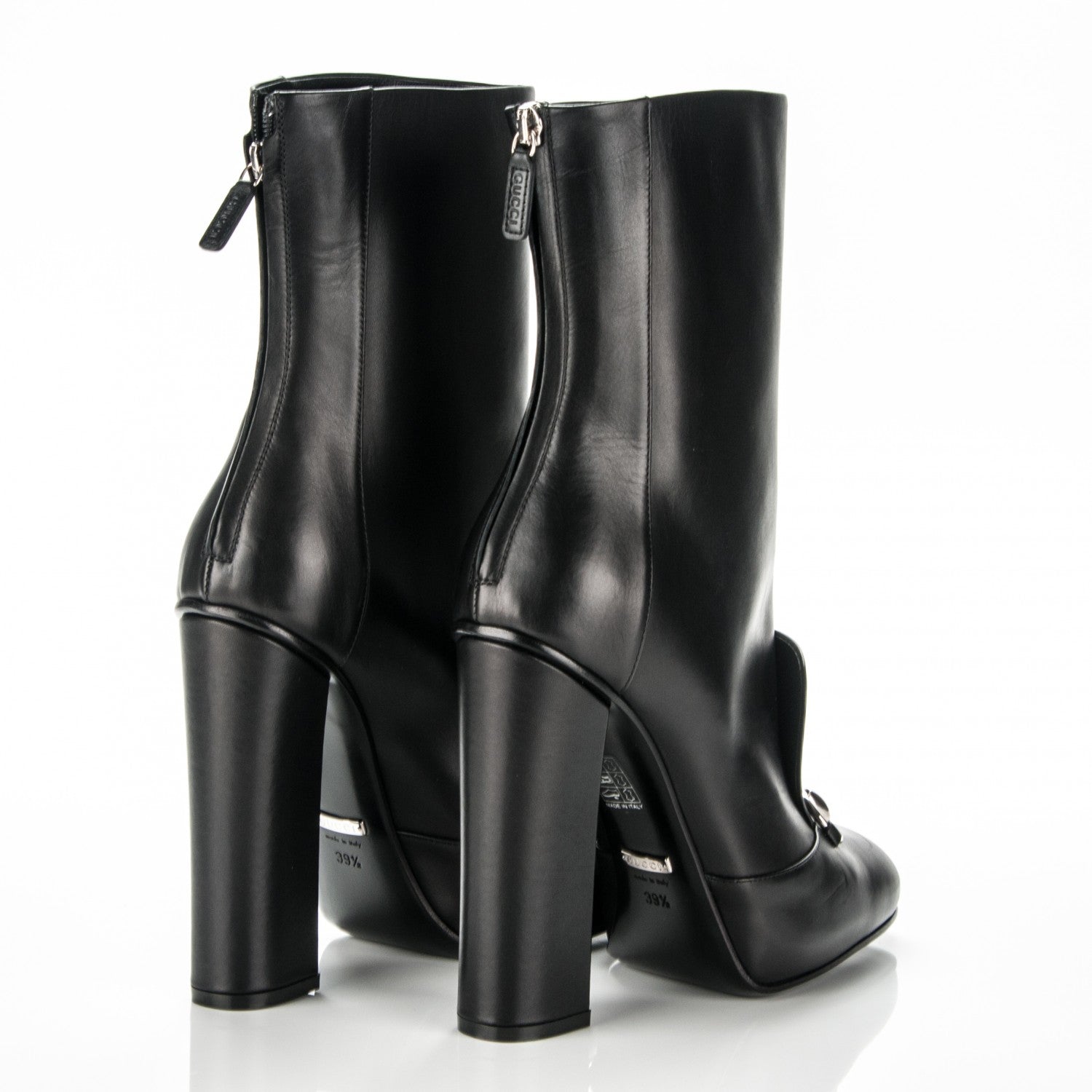 Gucci Calfskin Twiggy Boots 39.5 Black 4 of 6