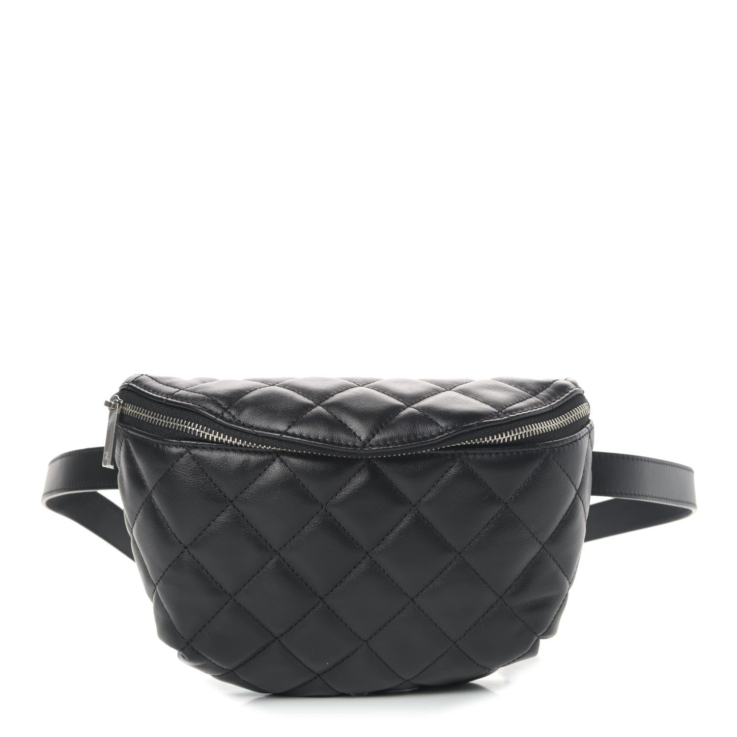 Chanel Calfskin Quilted Waist Belt Bag Black 1 of 4