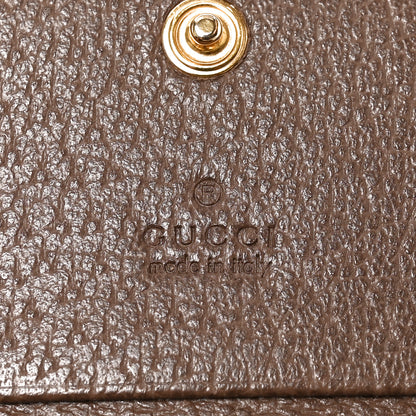 Gucci GG Supreme Monogram Web Ophidia Card Case Beige New Acero 6 of 7