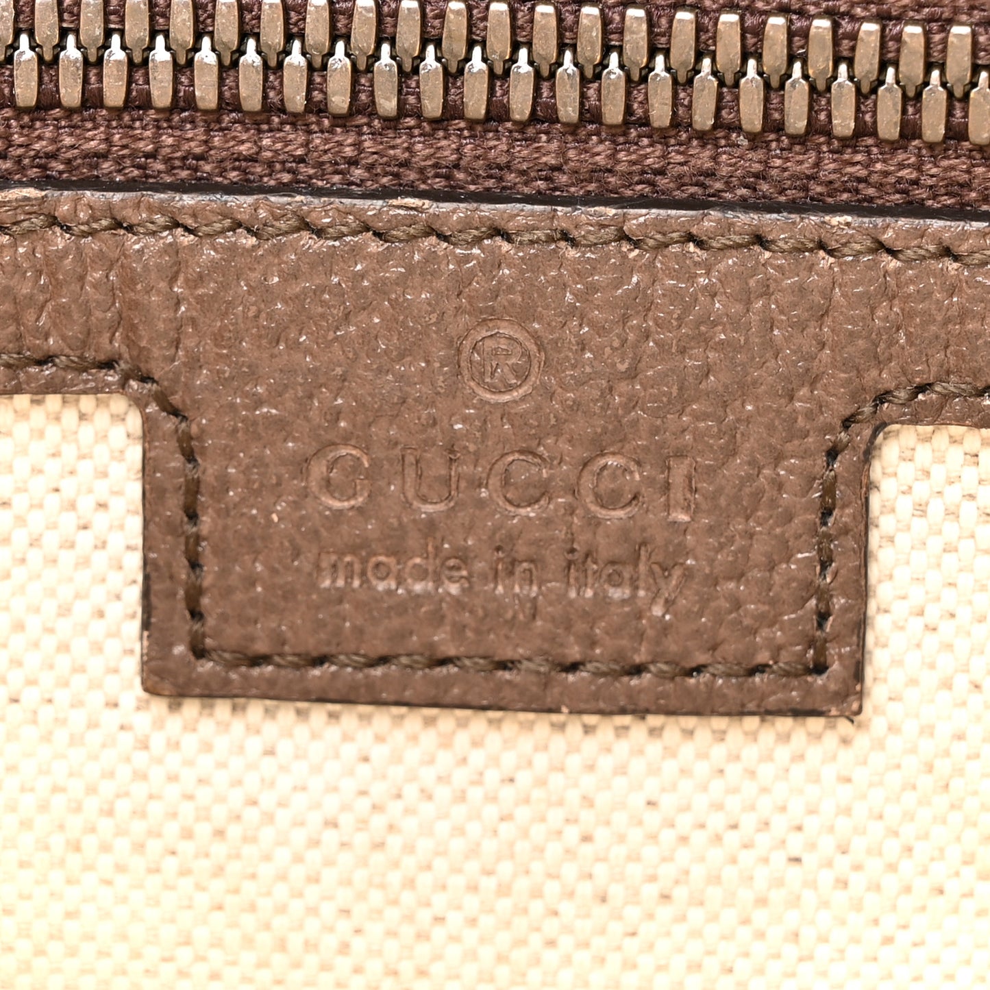 GG Supreme Monogram Web Small Ophidia Half Moon Hobo Brown