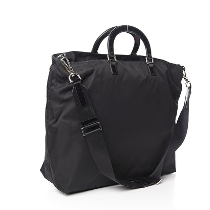 Prada Tessuto Nylon Logo Tote Black 2 of 8