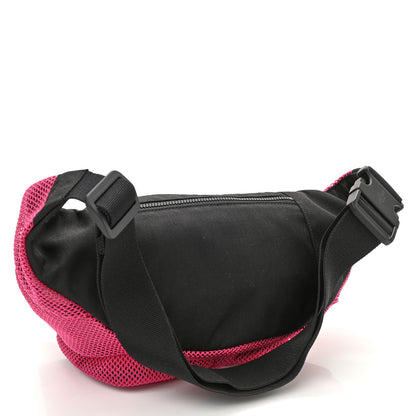 Saint Laurent Nylon Mesh SLP Belt Bag Fuchsia 3 of 8