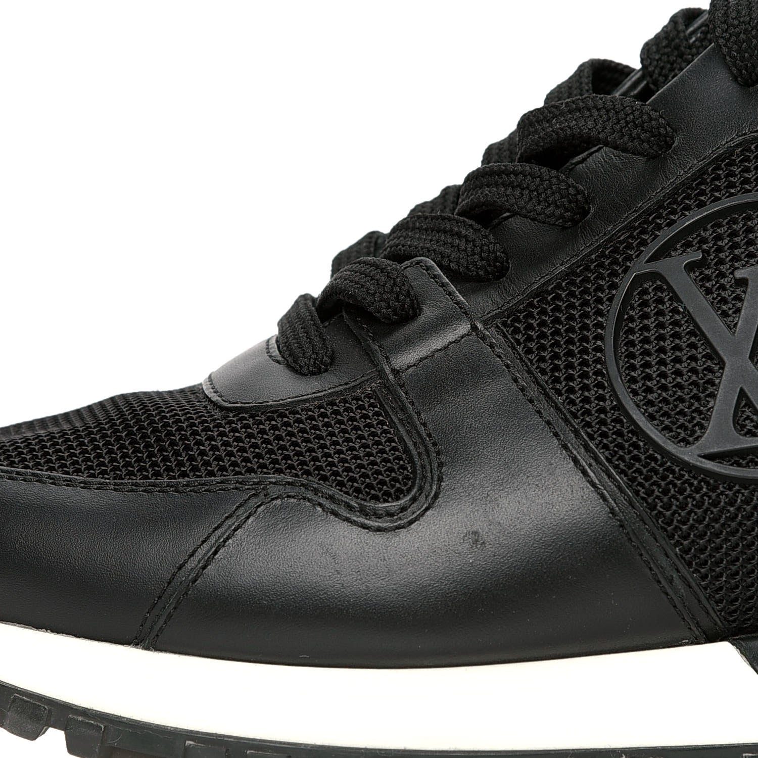 Louis Vuitton Calfskin Run Away Sneakers 36 Black 5 of 5
