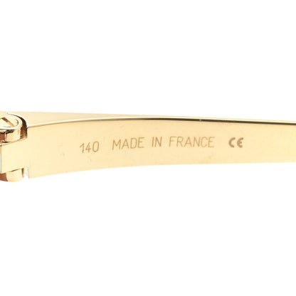 Cartier Panthere De Cartier Cat Eye Sunglasses Gold 6 of 8