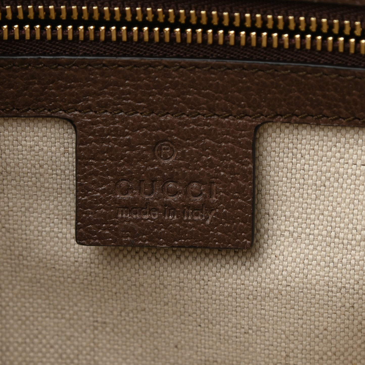 Mini Vintage GG Supreme Monogram Zip Pouch Beige New Acero