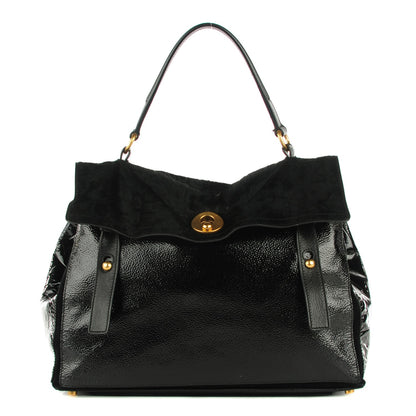 Saint Laurent Pony Hair Patent Large Muse Two Black 1 of 7