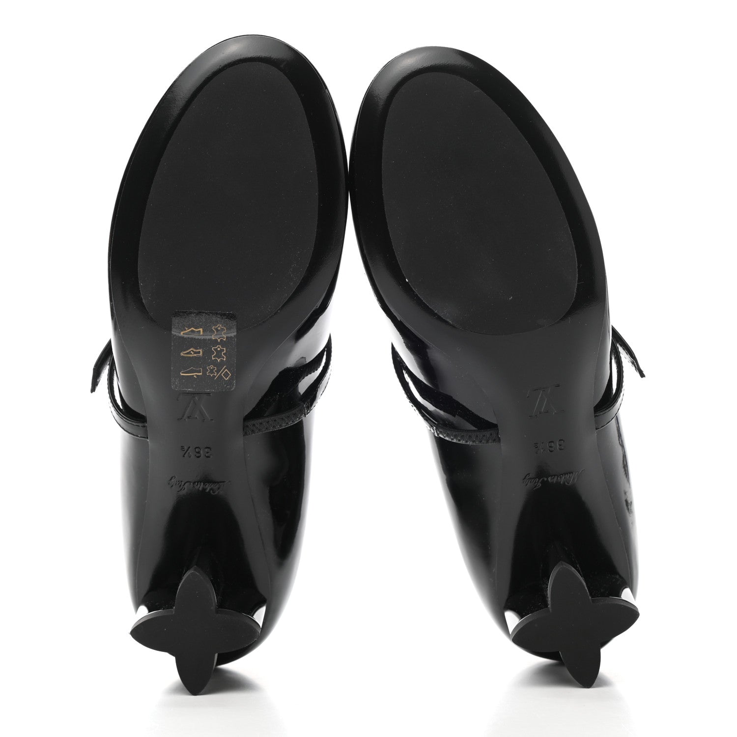 Louis Vuitton Patent Uniformes Silhouette 40mm Pumps 36.5 Black 5 of 8