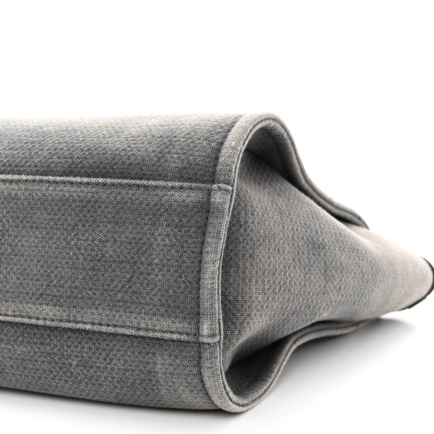 Chanel Canvas Small Deauville Tote Grey 12 of 16