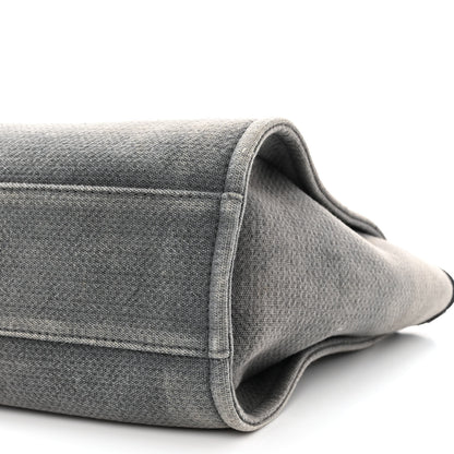 Chanel Canvas Small Deauville Tote Grey 12 of 16
