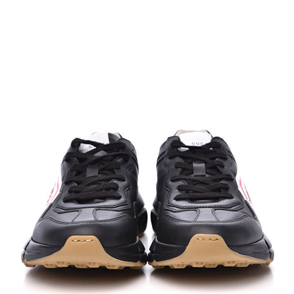 Gucci X SEGA Calfskin Logo Mens Rhyton Sneakers 8 Black 2 of 8