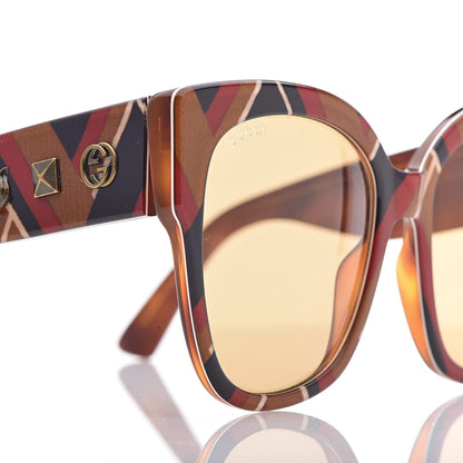 Gucci Acetate Square Frame Sunglasses GG0059S Multicolor 7 of 7