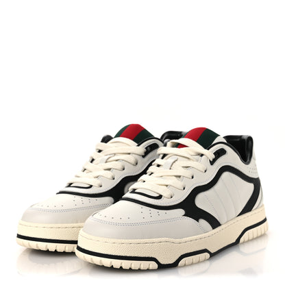 Gucci Sparrow Calfskin Mens Re-Web Sneakers 8 Green White Black 4 of 12