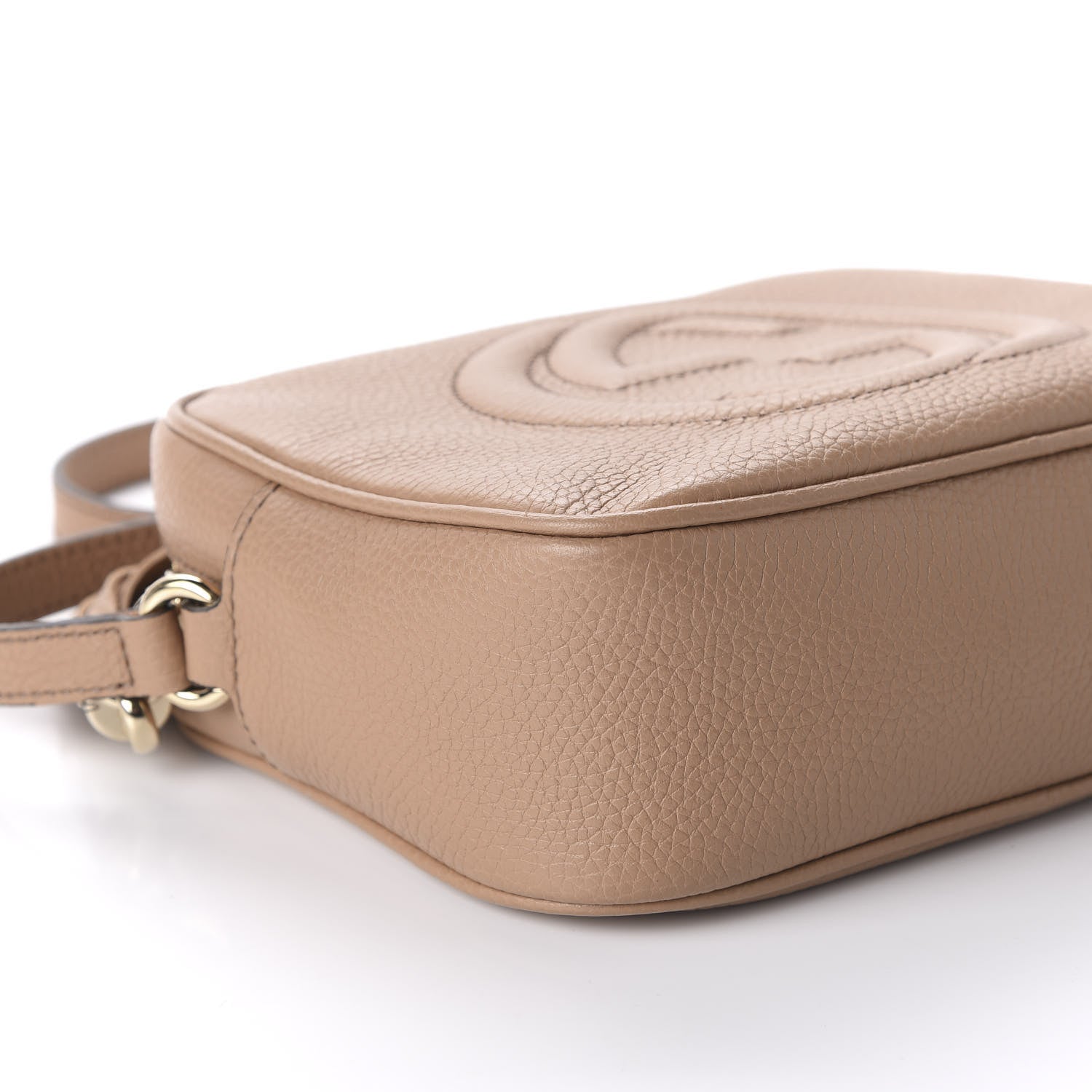 Gucci Pebbled Calfskin Small Soho Disco Bag Rose Beige 6 of 11