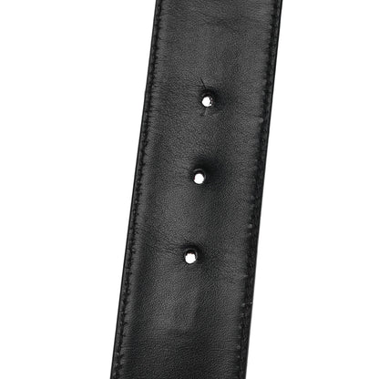 Gucci Calfskin Web Interlocking G Belt 75 30 Dark Brown 4 of 5