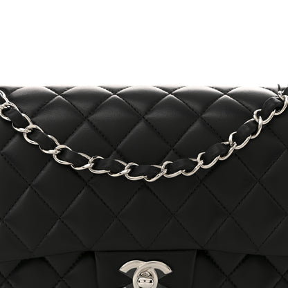 Chanel Lambskin Quilted Medium Double Flap Black 8 of 11