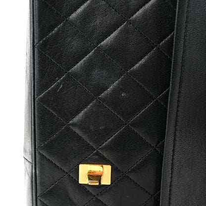 Chanel Lambskin Quilted Medium Double Flap Bijoux Chain Black 13 of 19