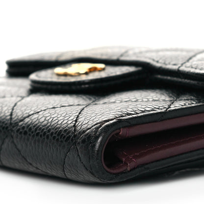 Chanel Caviar Quilted Compact Flap Wallet Black 8 of 8