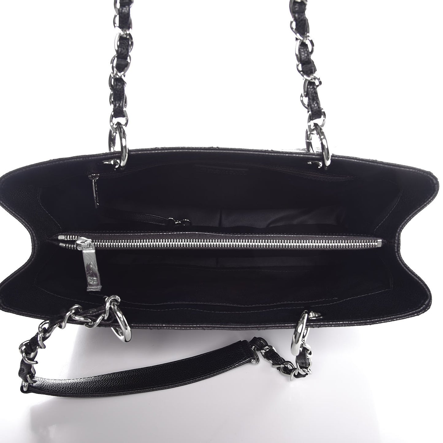 Caviar Quilted Grand Shopping Tote GST Black