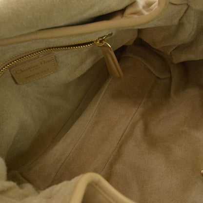Christian Louboutin CHRISTIAN DIOR Lambskin Jazzclub Shoulder Bag Beige 7 of 7