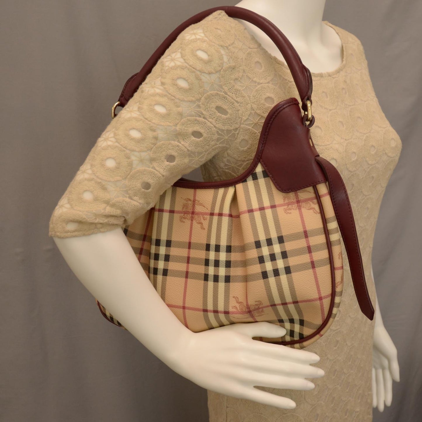 Haymarket Check Hobo Red