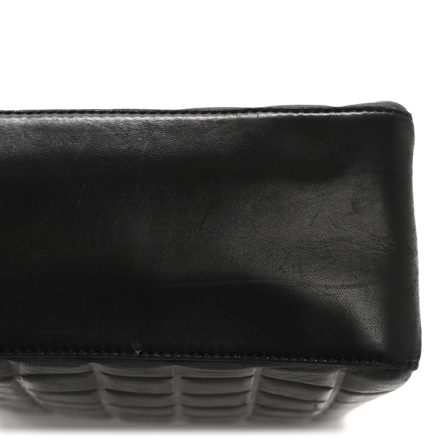 Lambskin Quilted Medium Chocolate Bar Shoulder Bag Black