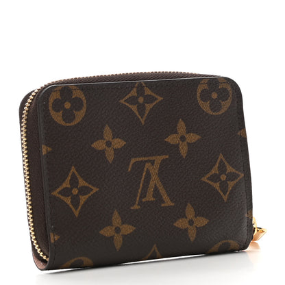 Louis Vuitton Monogram 2020 Christmas Animation Big Wheel Zippy Coin Purse Rose Ballerine 3 of 8