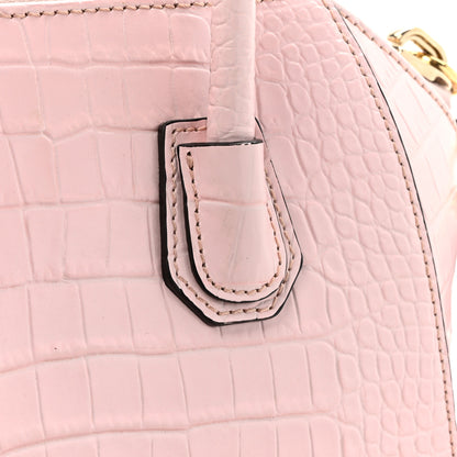 Givenchy Calfskin Crocodile Embossed Mini Antigona Pink 12 of 12