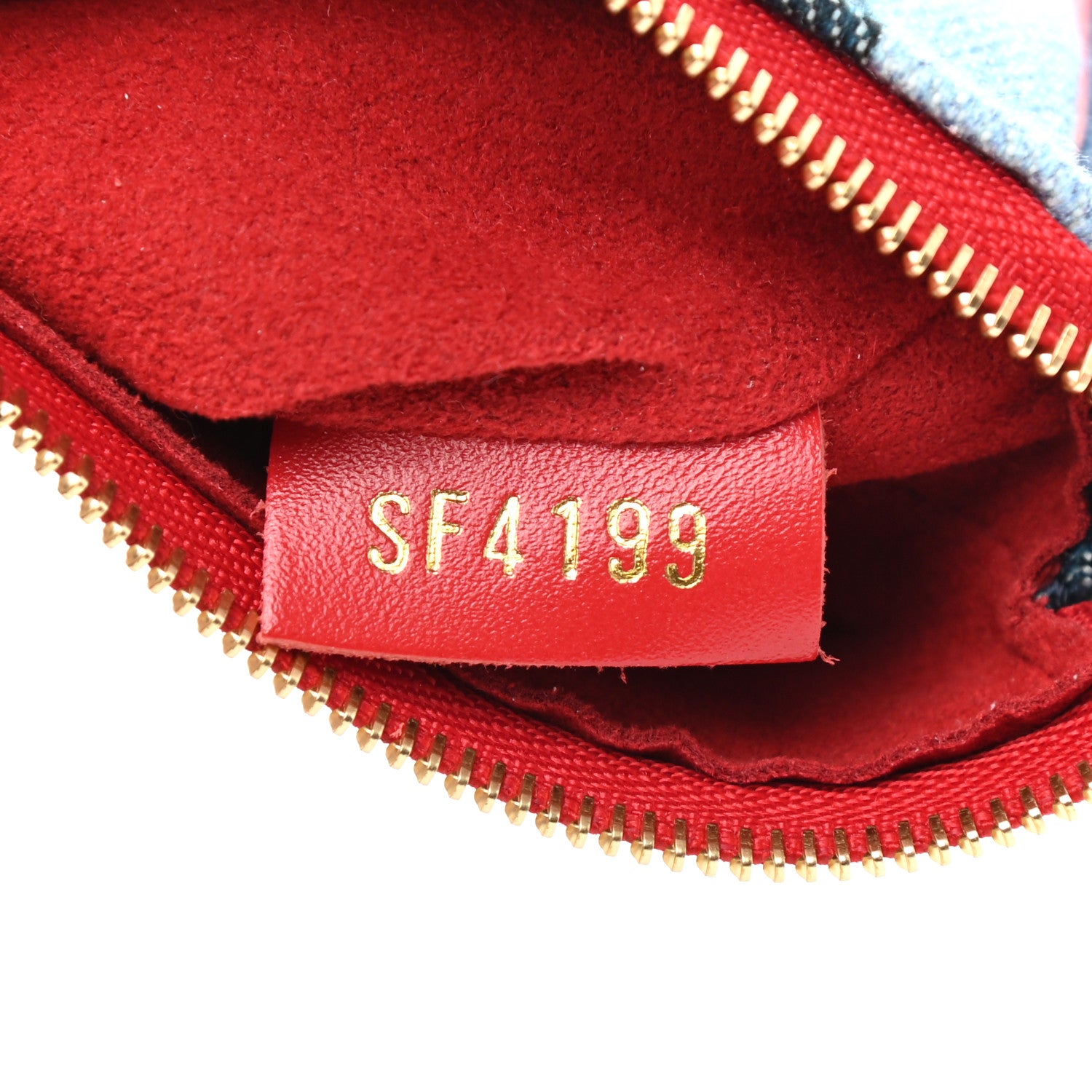 Louis Vuitton Denim Micro Pochette Accessories Denim Rouge 7 of 7