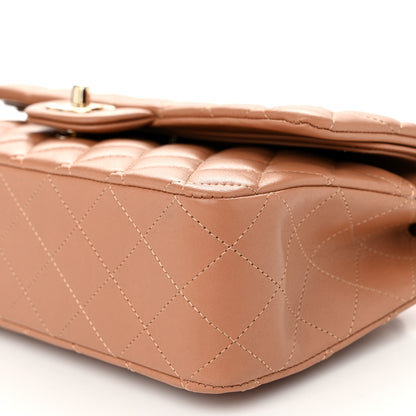 Chanel Lambskin Quilted Medium Double Flap Brown 10 of 10