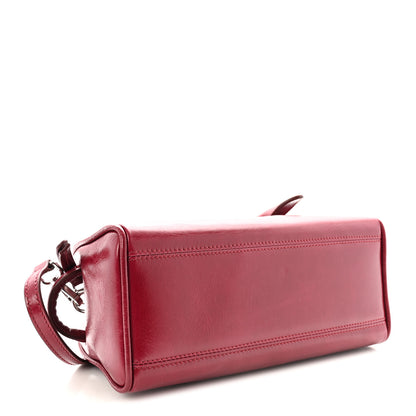 Jacquemus Shiny Calfskin Small Turismo Bag Burgundy 4 of 10