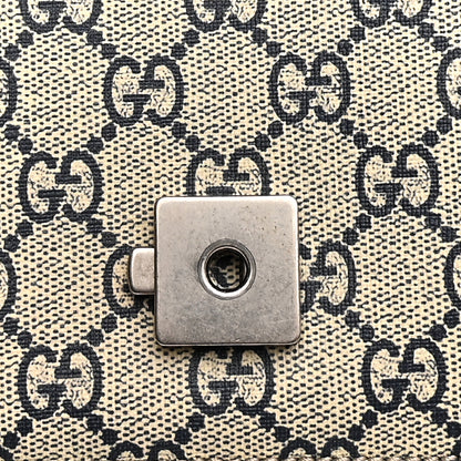 Gucci GG Supreme Monogram Blooms Medium Dionysus Shoulder Bag Beige Navy Vintage Blue 18 of 18