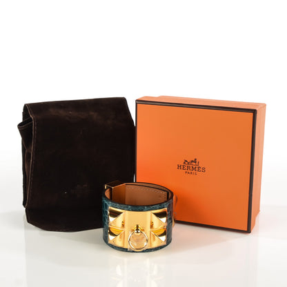 Hermes Shiny Alligator Collier de Chien CDC Bracelet S Colvert 4 of 8