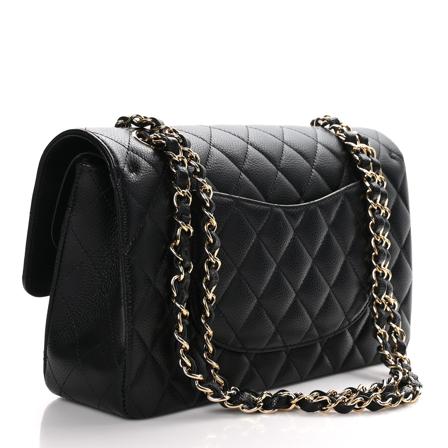 Chanel Caviar Quilted Medium Double Flap Black 3 of 10