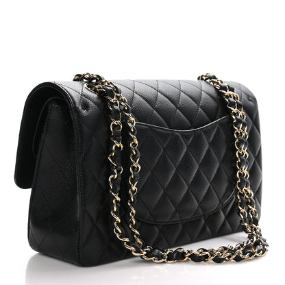 Chanel Caviar Quilted Medium Double Flap Black 3 of 10