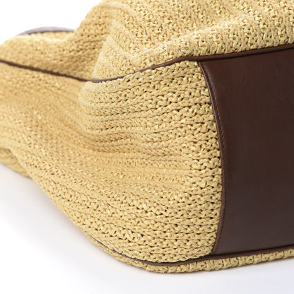 Saint Laurent Raffia Large Roady Natural Brown 6 of 10