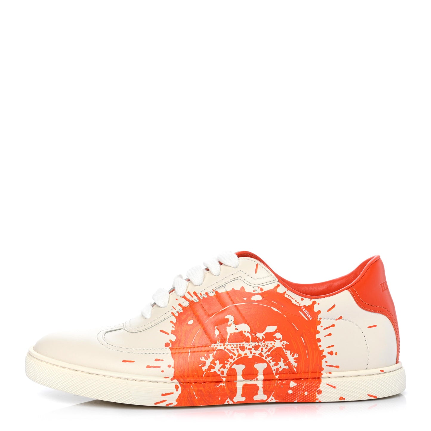 Swift Printed Peinture Fraiche Quicker Sneakers 36.5 White Orange