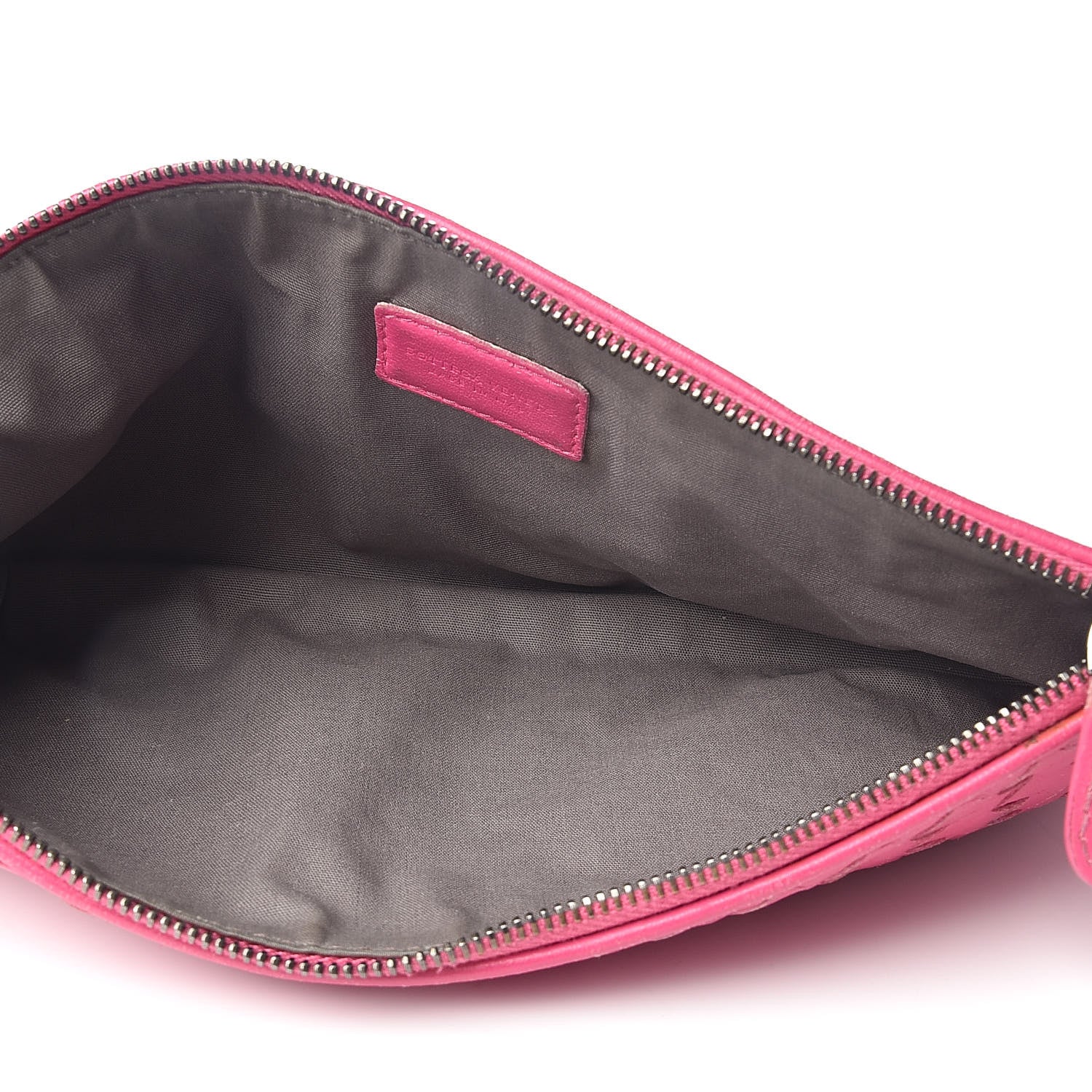 Bottega Veneta Nappa Intrecciato Flat Zip Pouch Rosa Shock 5 of 9