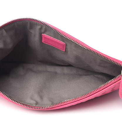 Bottega Veneta Nappa Intrecciato Flat Zip Pouch Rosa Shock 5 of 9