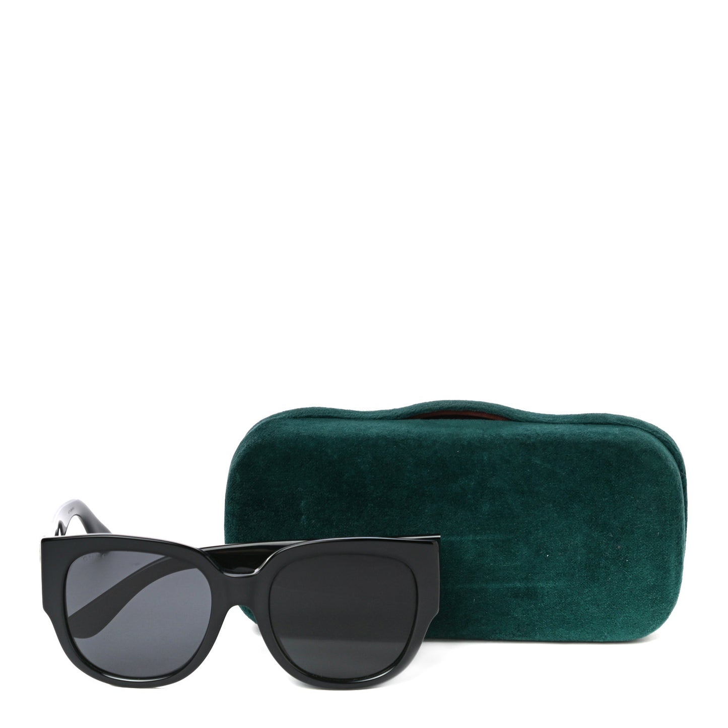 Acetate Square Frame Sunglasses GG0142SA Black