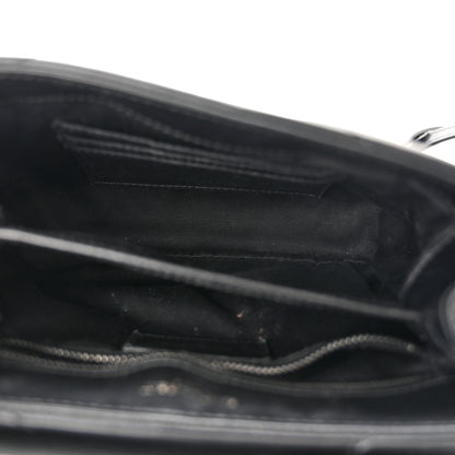 Saint Laurent Calfskin Y Quilted Monogram Monochrome Toy Loulou Crossbody Bag Black 5 of 10