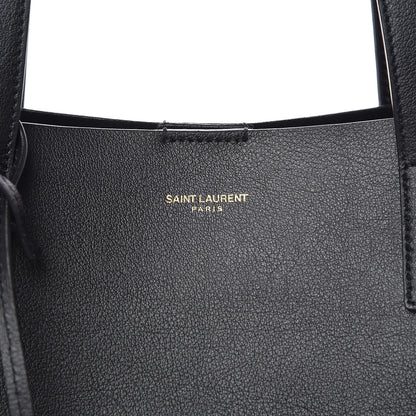 Saint Laurent Calfskin Large Shopping Tote Black 13 of 13