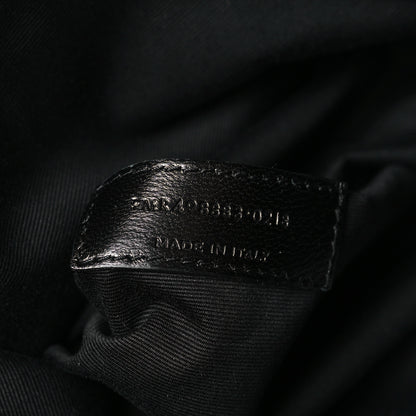 Saint Laurent Crinkled Calfskin Matelasse Monogram Large Niki Chain Satchel Black 7 of 9