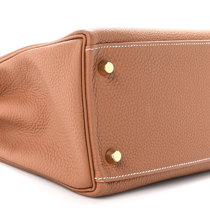 Hermes Togo Kelly Retourne 32 Gold 9 of 11