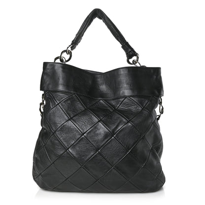 Chanel Lambskin Quilted Hobo Black 1 of 8