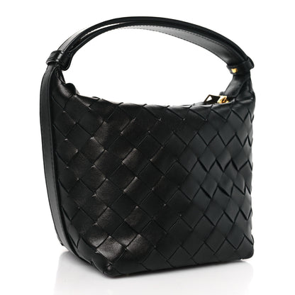 Bottega Veneta Calfskin Nappa Intrecciato Candy Wallace Black 3 of 8