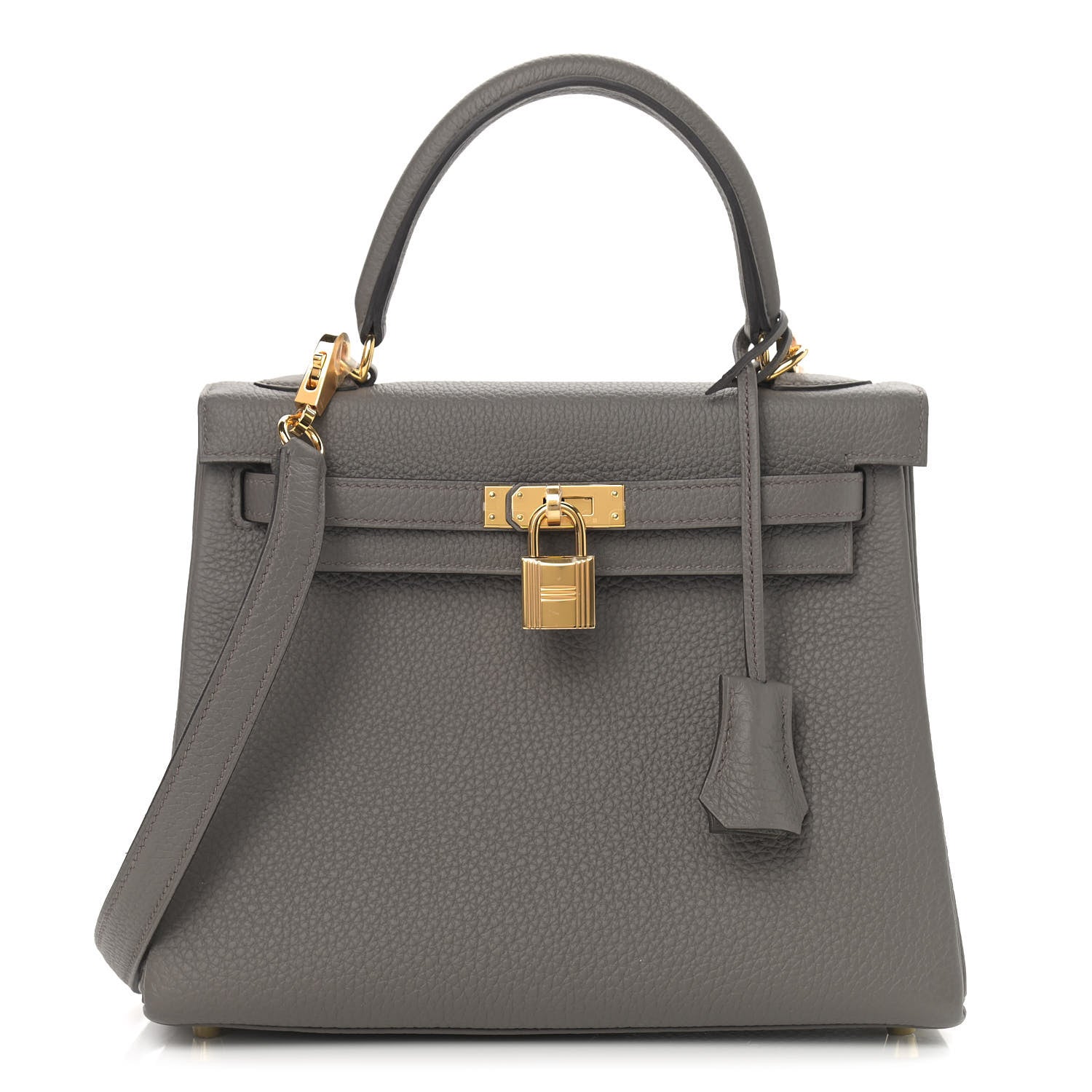 Hermes Togo Kelly Retourne 25 Etain 1 of 9