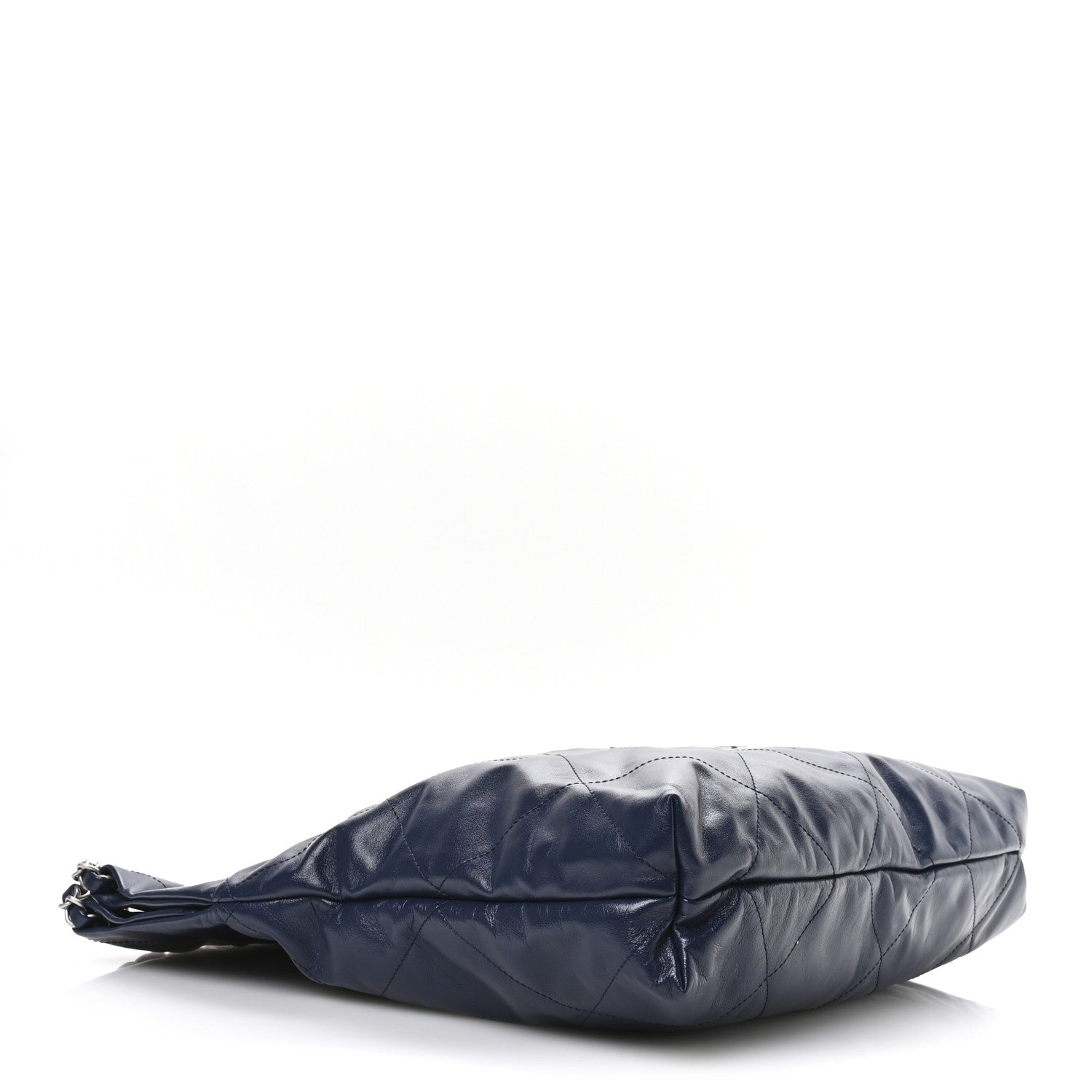 Chanel Shiny Calfskin Quilted Chanel 22 Navy Blue 5 of 11