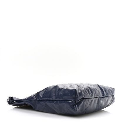 Chanel Shiny Calfskin Quilted Chanel 22 Navy Blue 5 of 11
