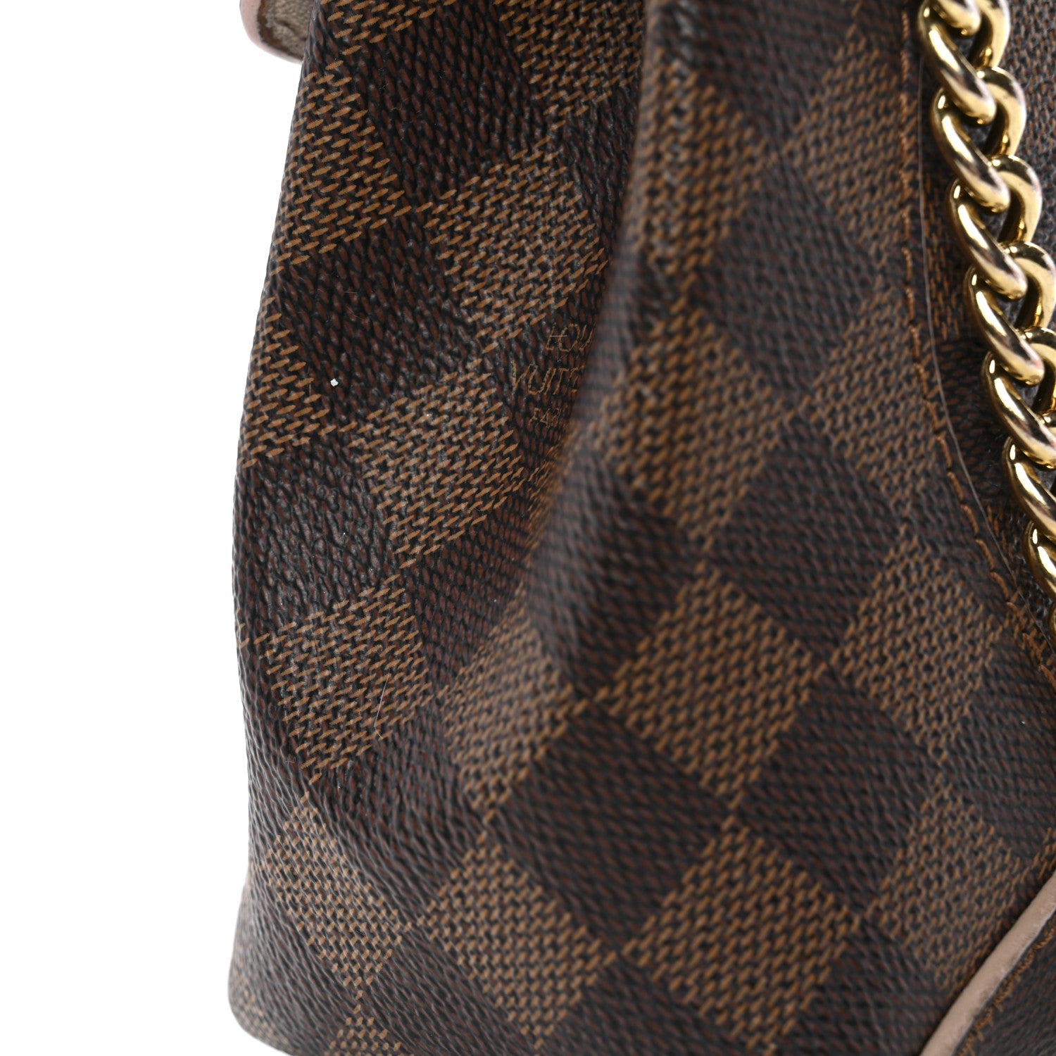 Louis Vuitton Damier Ebene Caissa Clutch Rose Ballerine 13 of 13
